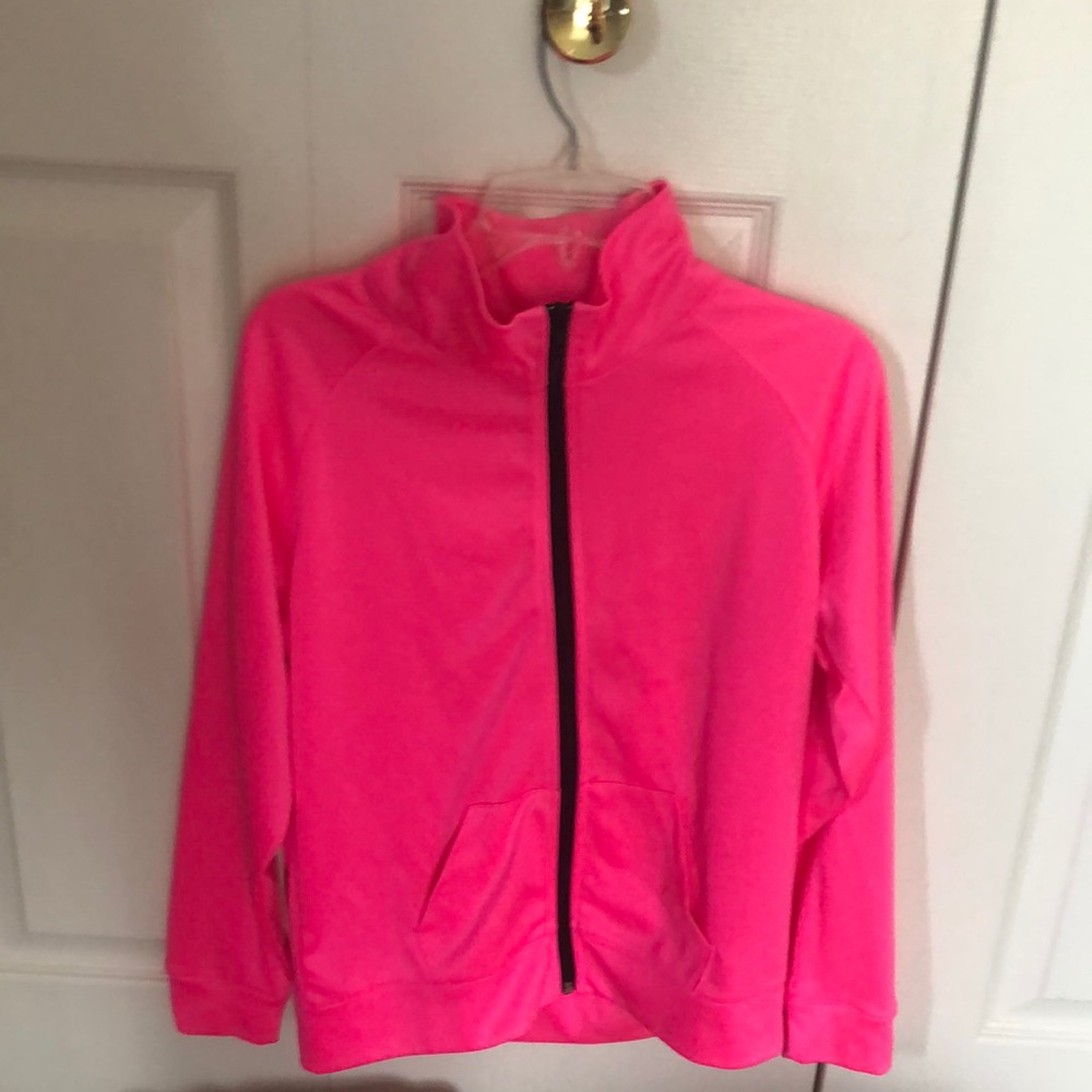pink zip up